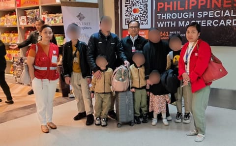 DFA welcomes the arrival of nine overseas Filipinos repatriated from Iran