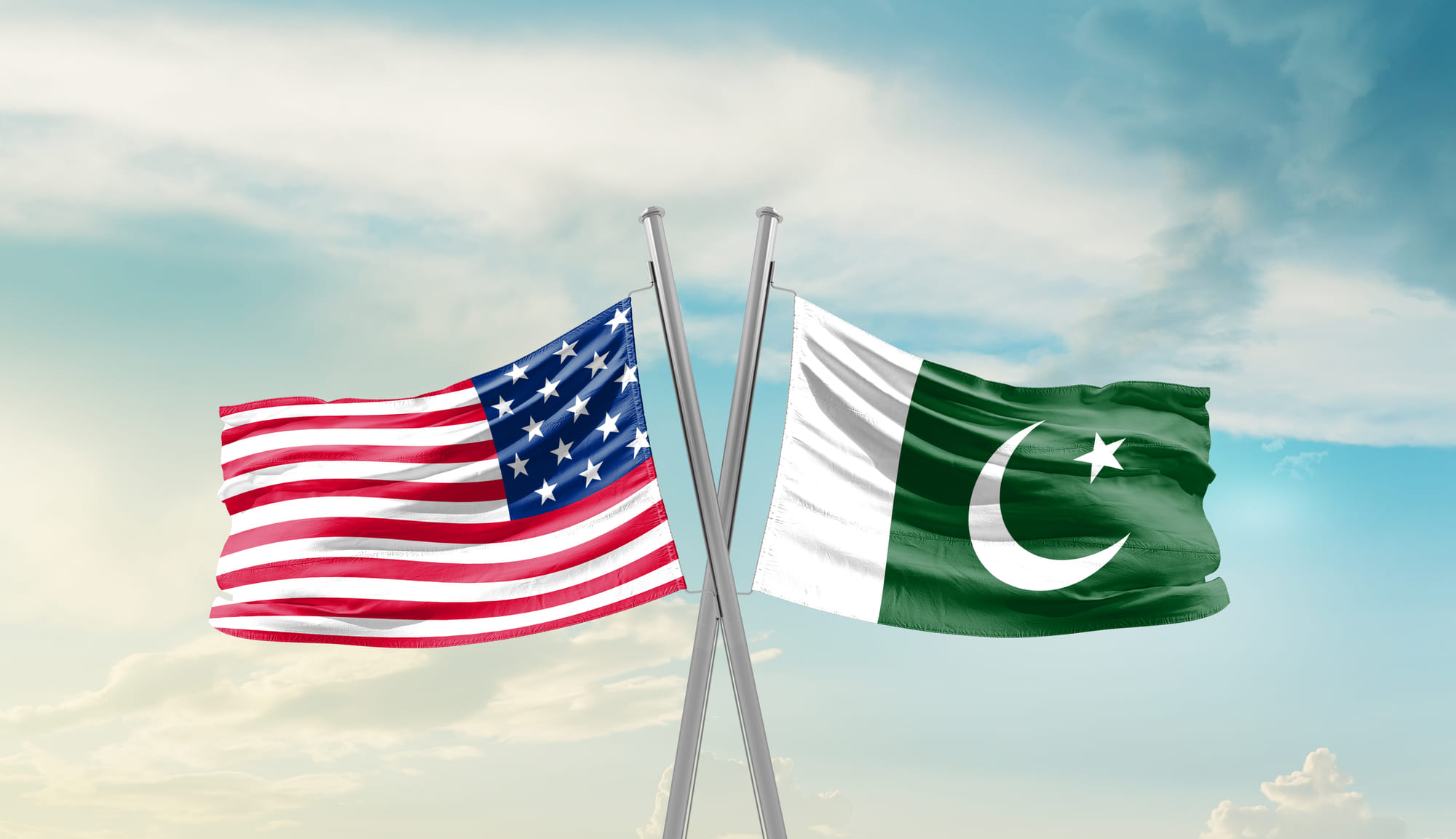 US and Pakistan flag