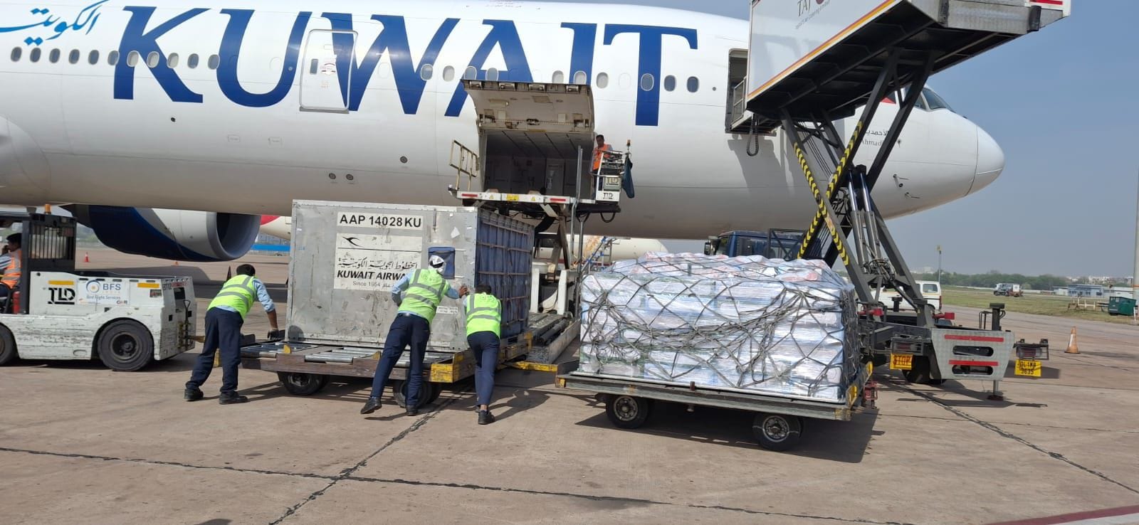 Lulu Group operated special cargo flights carrying essential products from Kochi, Delhi, Mumbai and Bengaluru to the UAE last week.