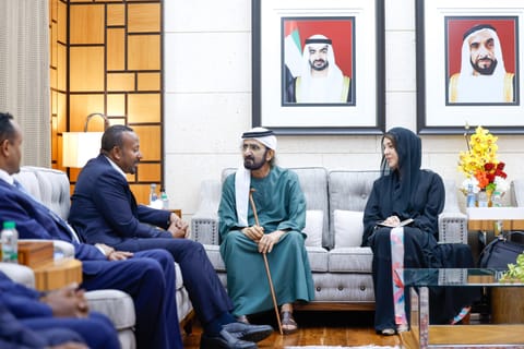 Sheikh Mohammed meets Abiy Ahmed as UAE and Ethiopia review cooperation