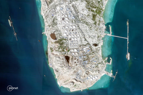 A view of Iran’s ‘Crown Jewel’ Kharg Island.