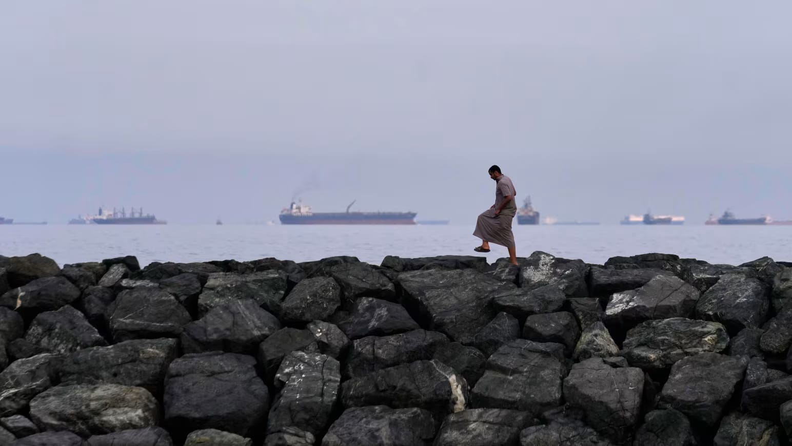 Around 20,000 seafarers remained stranded on some 3,200 vessels west of the Strait of Hormuz, according to latest maritime industry tracking data.