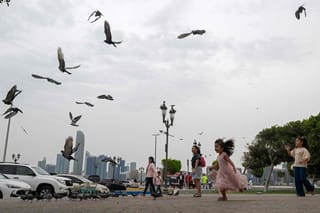 Winds are expected to blow from the north-westerly to north-easterly direction at speeds of 10 to 20 km/h, occasionally strengthening to 35 km/h.