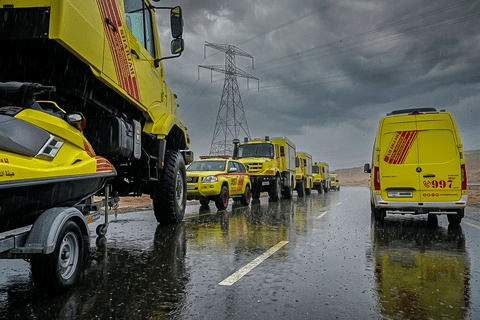 Sharjah Civil Defence intensifies measures amid unstable weather