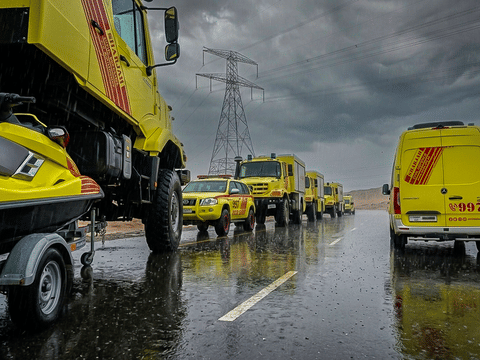 Sharjah Civil Defence ramps up emergency readiness amid unstable weather in UAE