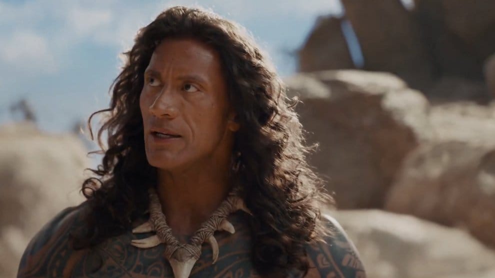 Dwayne Johnson in Moana. 