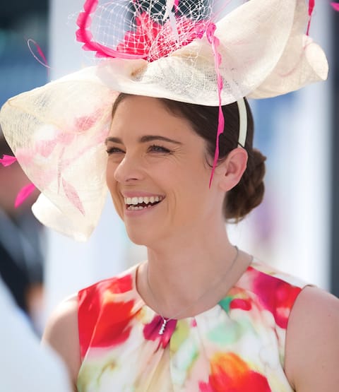 Dress to impress? A contestant at the Style Stakes contest at previous Dubai World Cup