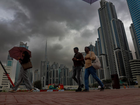 When it rained in Dubai