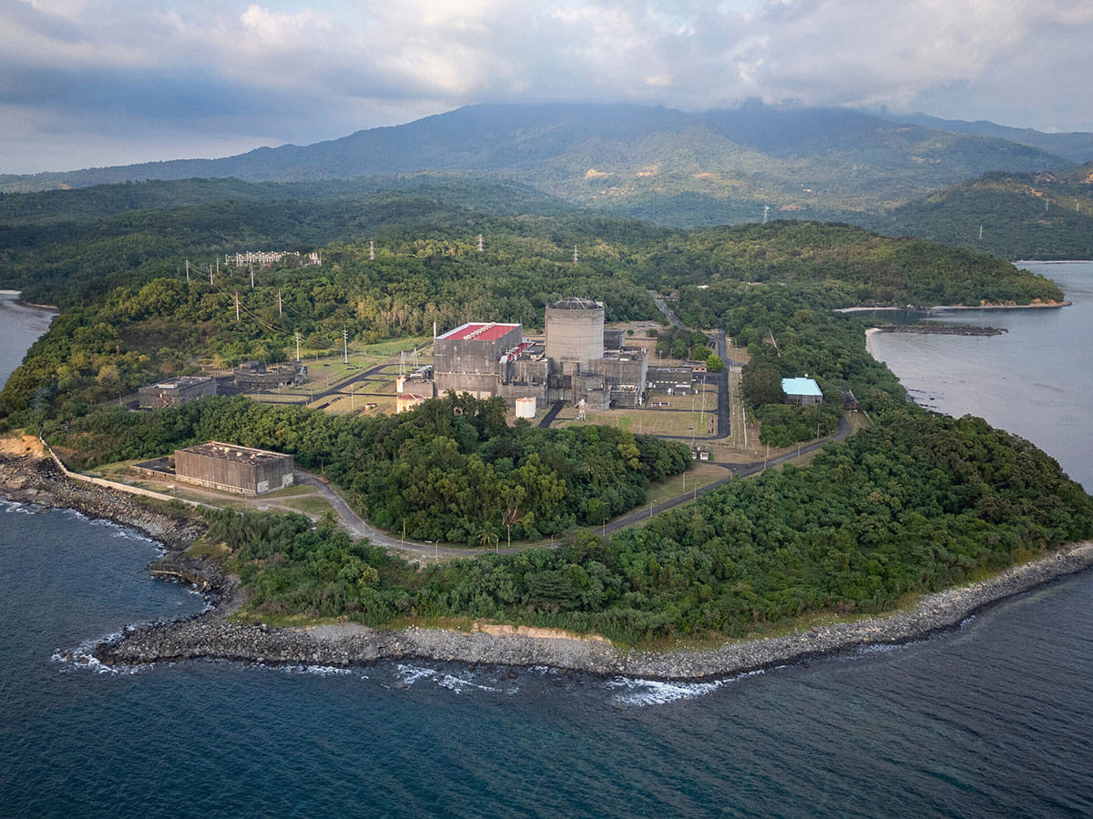This aerial view, taken Jan. 19, 2025, shows the Bataan Nuclear Power Plant in the Philippines, which has never produced a single watt of energy. 