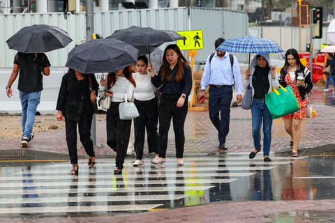 When it rained in Dubai