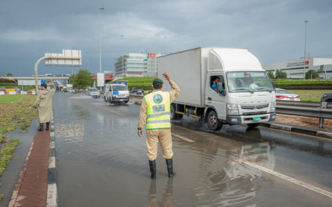 Dubai Police activate emergency weather plan as heavy rains test city readiness 
