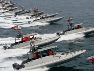 Fast-attack boats operated by the Iranian regime that can "swarm" tankers.