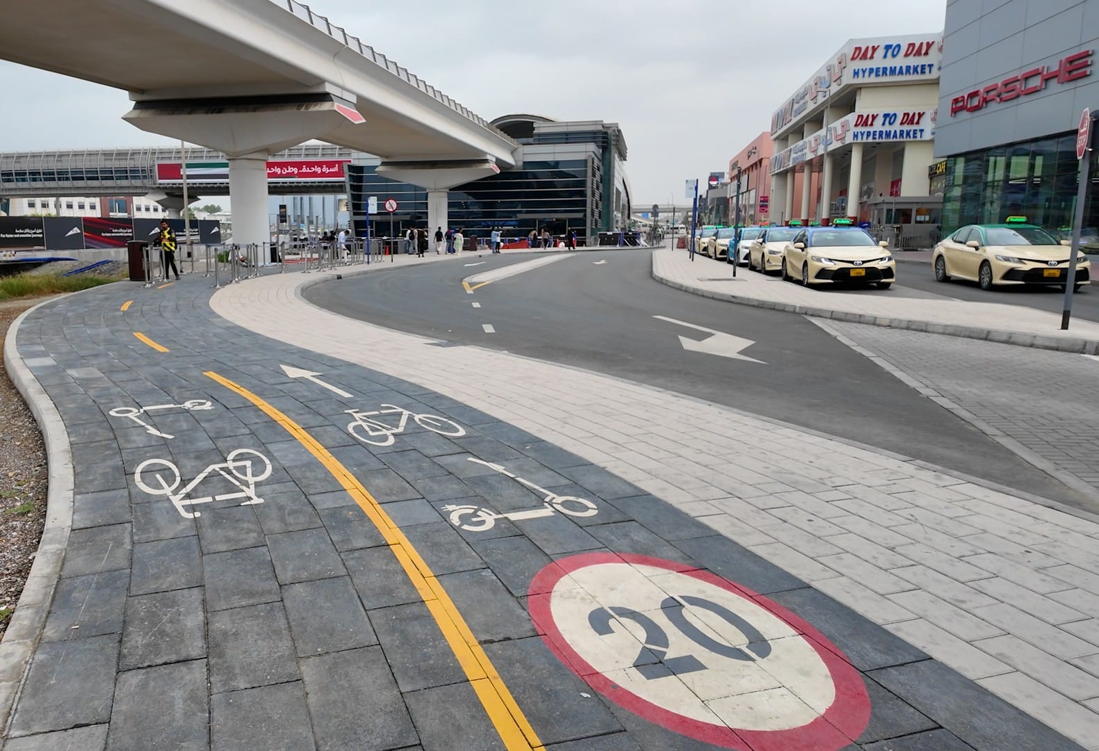 The newly completed cycling tracks are part of a wider master plan covering 15 routes stretching 162 kilometres