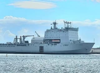The UK is reportedly preparing to deploy 'RFA Lyme Bay', a drone mothership, to help clear naval mines in the Strait of Hormuz,.