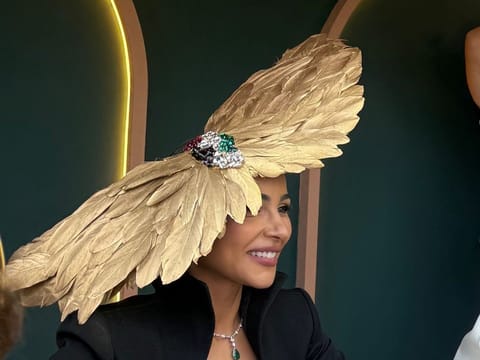 Emirati actress Mahira Abdel Aziz's nod to her country at the Dubai World Cup 2026