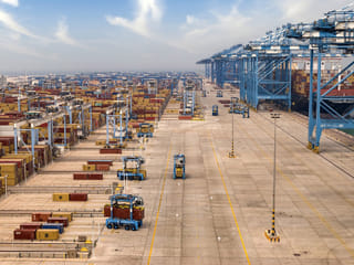 A view of port operations under the AD Ports Group.
