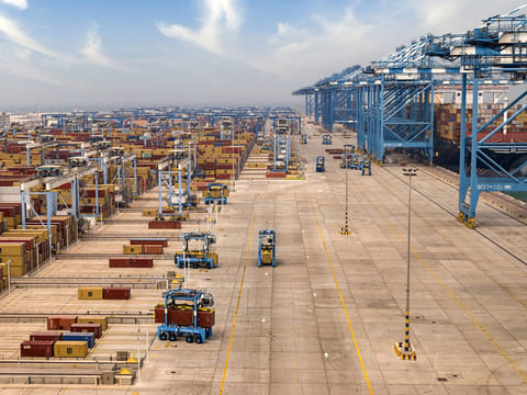 A view of port operations under the AD Ports Group.