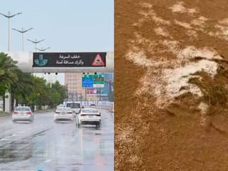 Hail in Abu Dhabi, NCM warns of more rain in UAE
