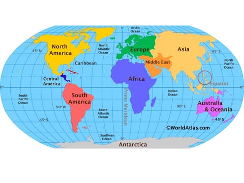 "Mercator illusion": The Mercator projection causes an illusion of scale. While it preserves shapes and directions, it vastly inflates the size of landmasses far from the equator, making high-latitude regions (e.g., Greenland, Europe) appear much larger than those near the equator (e.g., the Philippines).