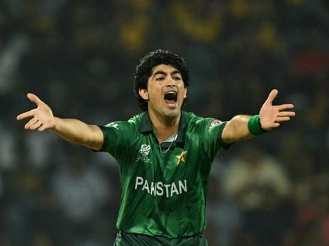 Pakistan's Naseem Shah has been fined for his social media activity 