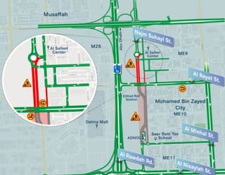 Abu Dhabi announces temporary road closures