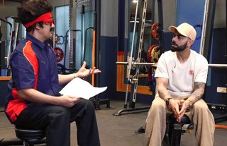 Kohli speaking to Danish Sait