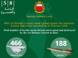 Bahrain intercepts 13 drones in last 24 hours