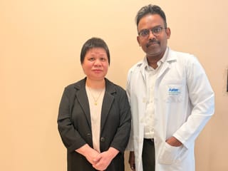 Eliza with Dr Chelladurai Pandian Hariharan