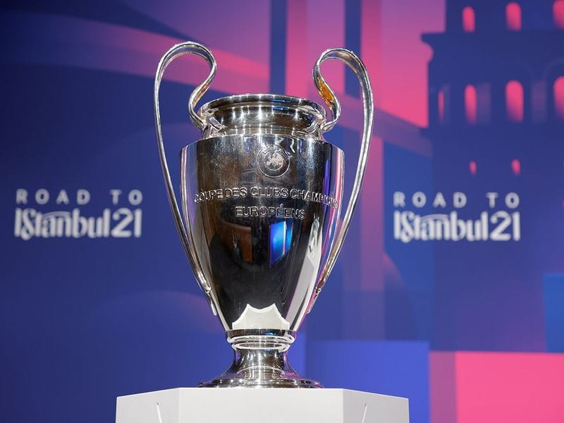 Uefa Champions League 2020-21 trophy.