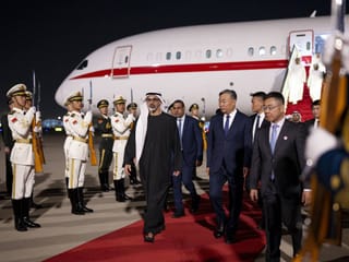 Sheikh Khaled bin Mohamed bin Zayed Al Nahyan, Crown Prince of Abu Dhabi, in Beijing