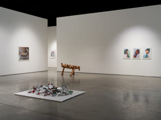 Installation view of Move, pause, return — Gallery Isabelle’s 20th anniversary show featuring 20 artists paired with 20 emerging curators and writers from the region. 