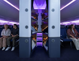 Six lie-flat pods will be installed on new Dreamliners serving long-distance routes. 
