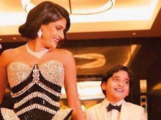 Farhana Bodi with her son Aydin