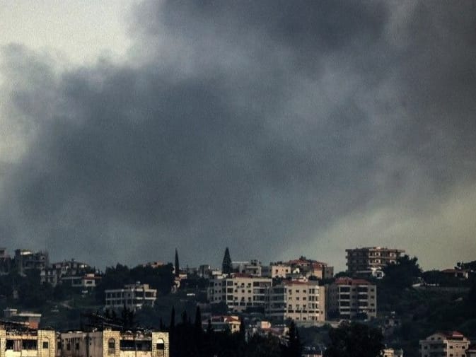 Smoke billows in Lebanon