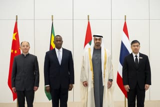 UAE President His Highness Sheikh Mohamed bin Zayed Al Nahyan received the credentials of a number of newly appointed ambassadors to the UAE.