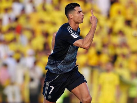 Cristiano Ronaldo shone bright for Al Nassr as they beat Al Wasl on April 19 in Dubai's Zabeel Stadium