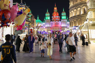 Visitors at season 30 of Global Village which reopened after a month-long pause. 