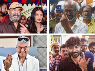 Polling for the crucial Tamil Nadu Assembly elections began across all 234 constituencies on April 23 (Thursday). Amid tight security measures, many A-list film stars, actors, directors, and other technicians cast their votes at polling booths across the state. 