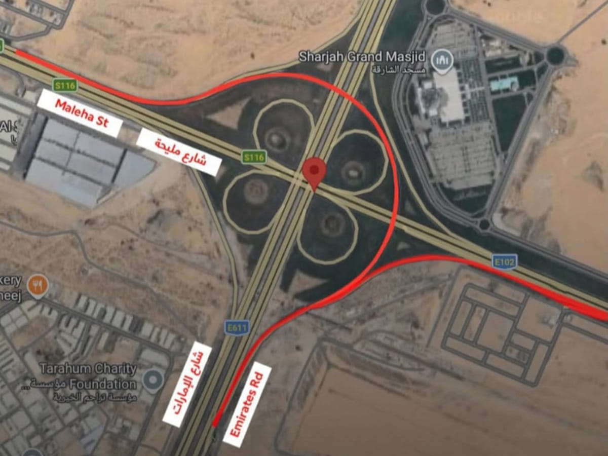 Sharjah closes key interchange for Etihad Rail works