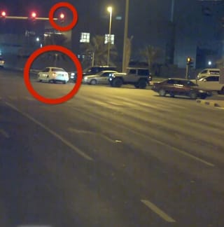 High-tech cameras capture dangerous red light violations on Sharjah roads.