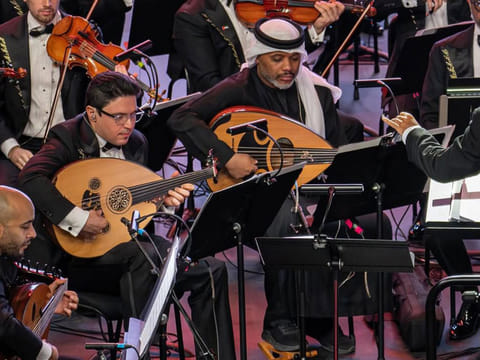 The words at the heart of the piece rendered by the UAE National Orchestra were not only performed but also translated, allowing audiences from different backgrounds to connect with them.