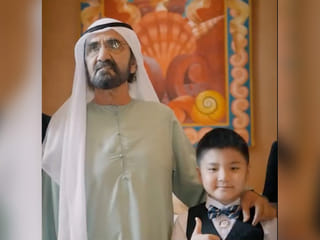 Sheikh Mohammed meets Dubai admirer 