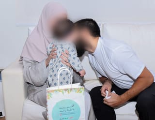 Inmates reunite with families at Ras Al Khaimah correctional facility.