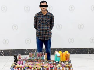 Sharjah Police arrest man for running a home “vape” drug packaging operation.