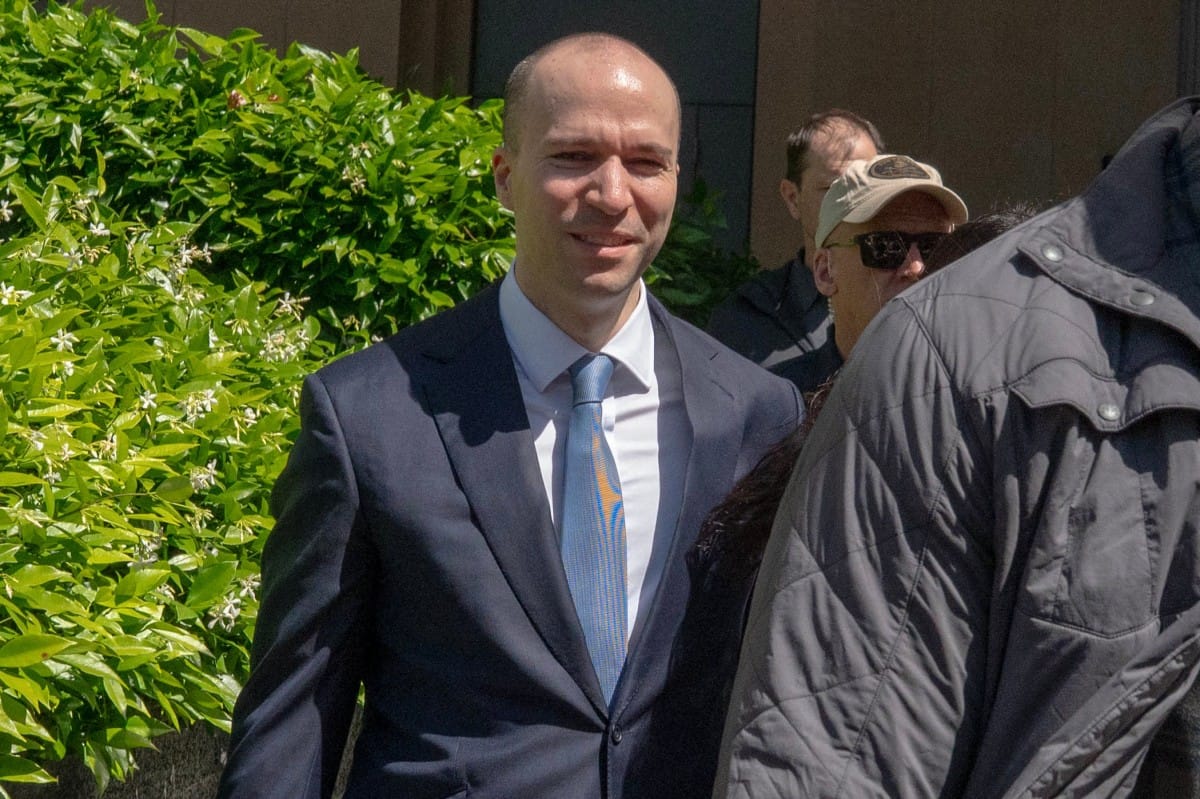 OpenAI president Greg Brockman leaves the Ronald V. Dellums US Courthouse where the Elon Musk v OpenAI trial proceeded for its third day in Oakland, California, on April 29, 2026.