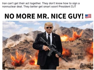 Trump’s Iran warning post stirs global attention