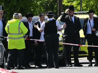 UK police were Wednesday investigating the stabbings of two Jewish men in north London as a "terrorist incident", the knifing following a series of arson attacks targeting Jewish sites.