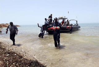 12 decomposed bodies of suspected migrants recovered by Egyptian authorities. 