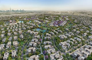 An artist’s impression of The Acres and The Acres Estates in Dubailand, where Meraas is developing a new community of villas.