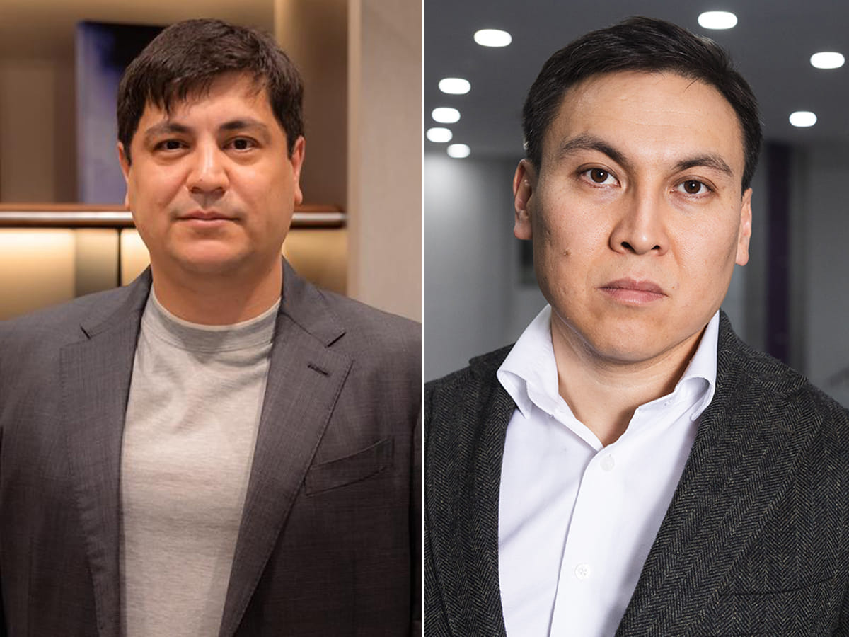 Kanat Amirkin, CEO of eResidency and Askar Zhambakin, CEO, Kcell.
